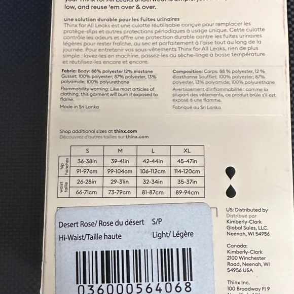 ❣️5|$25❣️Thinx Black Hi-Waist Leakproof Underwear - Picture 2 of 3